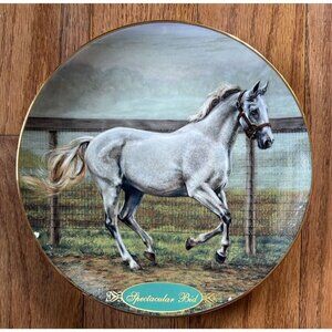 Danbury Mint Horse plate Spectacular Bid Legendary Racehorses B3541 Susie Morton